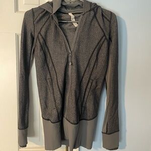 Lululemon Light Gray Full Zip Women's Hoodie